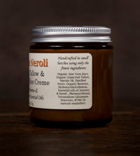 Load image into Gallery viewer, Jasmine Neroli whipped tallow aloe vera face creme ingredients
